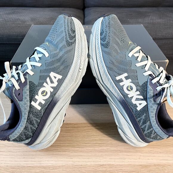 Hoka One One Challenger 7 Trail Running Shoes Mountain Fog Druzy Blue Men Sz 8D - Picture 9 of 12